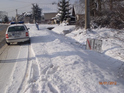 poškodené značenie